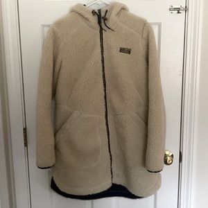 Womens LLBean Mountain Pile Fleece Coat